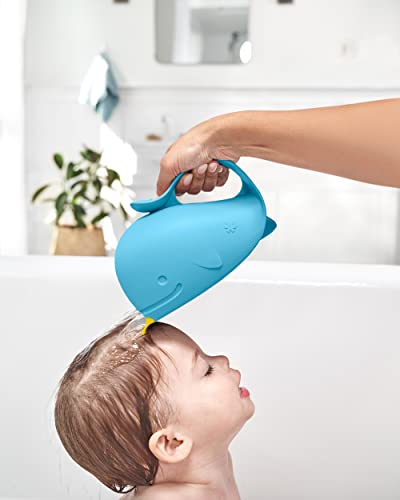 Skip Hop Baby Bath Rinse Cup MOBY Tear-Free Waterfall Rinser Blue Age 0+ - style: Moby Rinser Blue