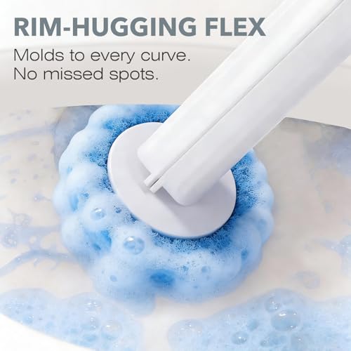 2-Pack Disposable Toilet Brush & Wand Kit, Wall-Mounted Auto-Closing Caddies with 60 Refills, Deep Cleaning System with Pre-Loaded Scrubber for Rust & Hard Water - Mess-Free Modern Design - size: 2 Brushes + 60 Refills