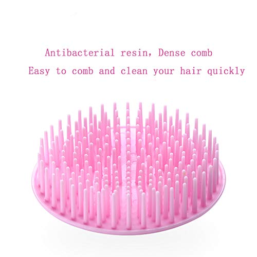 Aroveea Hair Scalp Brush Dandruff Cleaning Brush Shower Scalp Shampoo Brush Scalp Massager Pack of 4(Green and Yellow) - color: Green