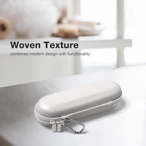 Nincha Hard Shell Electric Toothbrush Case - for Oral-B iO/Pro/Smart Series Bigger Size Travel Case Fits all Powered Toothbrushes and Accessories White - color: White