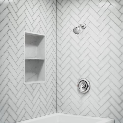 Moen Adler Chrome One-Handle Tub & Shower Faucet Multi-Function Showerhead, 82604 - color: Chrome