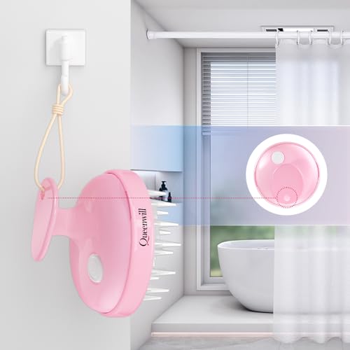 Electric Cordless Hair Scalp Massager, Portable Head Scratching Scrubber with 2 Modes Vibration Comb for Hair Growth, Deep Cleansing and Stress Relaxation - color: Pink