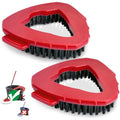 Spin Mop Scrub Brush Head Compatible with oceda EasyWring 1-Tank System, 2 pcs Scrub Brush, Floor Scrubber Hard Bristle Cleaning Brush for Bathroom, Kitchen, Tub and Tile