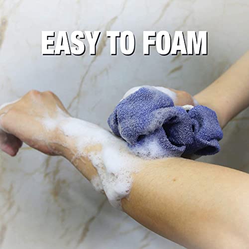 Evridwear Exfoliating Back Scrubber with Handles Two Sides for Body Shower Deep Cleans Skin Massages Invigorating Blood Circulation Men Women One Size (Back Scrubber) - size: Back Scrubber