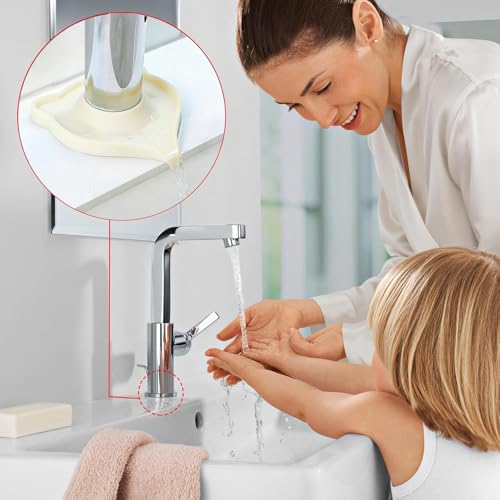 Compact Silicone Kitchen Sink Faucet Splash Proof Mat, Tap Water Diversion Splash Guard Drain Pad(White,2PCS) - color: Whitex2