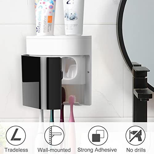 Boperzi Replacement Adhesive Strip for Toothbrush Holder Wall Mounted Toothpaste Dispenser (2 PCS) - color: Transparent