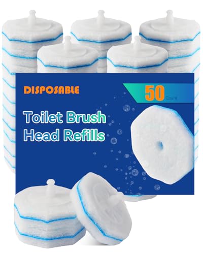 50count Wand Refills, Disposable Toilet Brush Heads for Cloro x Toilet Wand