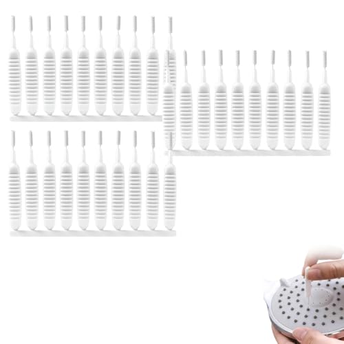 Shower Head Cleaning Brush for Small Hole, 2026 Upgrade Gap Hole Anti-Clogging Cleaning Brush, Multifunctional Shower Head Cleaning Brushes for Household Bathroom (30 Pcak) - color: 30 Pcak