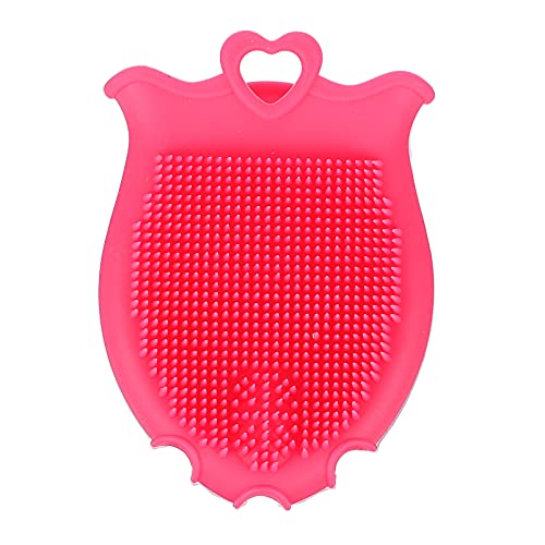 Beaupretty Baby Silicone Shampoo Brush with Soft Scalp Massager and Ergonomic Grip Gentle Exfoliating Bath Shower Brush for Kids Hair Care and Relaxing Scalp Massage