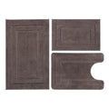 Bathroom Rugs Sets 3 Piece, with 20" x 28" U-Shaped Toilet Rug, Ultra Water Absorbent and Super Soft, Non-Slip, Microfiber Shaggy Plush Bath Mats for Bathroom, Tub, Kitchen (Chocolate) - color: Chocolate