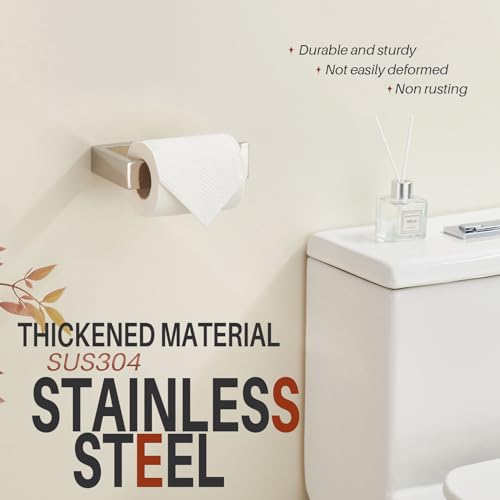 KOKOSIRI Toilet Paper Holder Chrome for Kitchen Bathroom Washroom Toilet Roll Holder Hold Mega Rolls Wall Mounted Polished Stainless Steel B2009CH - color: Polished Chrome