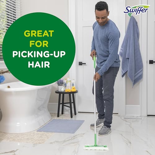 Swiffer Sweep + Mop, Dry Pads Refill, Floor Cleaner for Dirt, Dust, Hair, Cleaning Cloths for Mopping Home, Bathroom, Kitchen, Dust Mop, Floor Duster, Lavender, 52ct - size: 52 Count (Pack of 1)