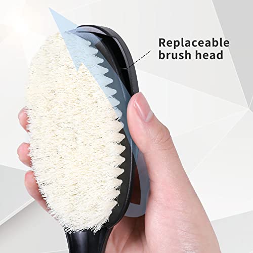 EASACE 2 Set Replacement Body Brush Only for Adjustable Head Back Scrubber.