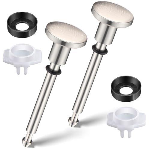 Enhon 2 Set Tub Spout Diverter Repair Kit, Includes 2 x Diverter Valve Stems, 2 x Cup Seals and 2 x Gates, Bathroom Shower Bathtub Leaky Faucet Repair Replacement Parts(Brushed Nickel,Classic) - color: Brushed Nickel