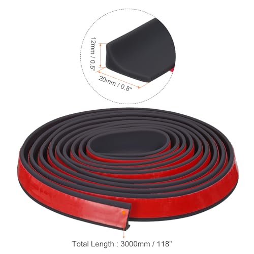 uxcell 118 Inch Collapsible Shower Barrier Stopper Water Splash Guard Blocker 118"Lx0.8"Wx0.5"H for Bathroom Kitchen Wet and Dry Separation, Black - color: Black, size: 118"Lx0.8"Wx0.5"H