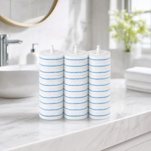 30 Count Disposable Toilet Refill Pads Compatible with Clorox and Oshang Toilet Brush, Bathroom Cleaning Heads