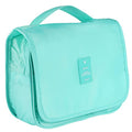 Pengxiaomei Hanging Toiletry Bag, Mint Green Waterproof Cosmetic Bag Portable Makeup Pouch Travel Wash Bag with Handle for Woman Teen Girl Wedding Bridal Gift Party - color: Turquoise