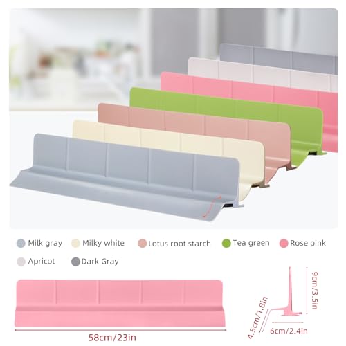 23" Ultra Silicone Sink Splash Guard Released in 2026,Self-Draining Water Splash Guard for Kitchen Sink,Bathroom and Island,with 3.5" High Splash Guard & 7 Strong Suction Cup (Pink) - color: Pink