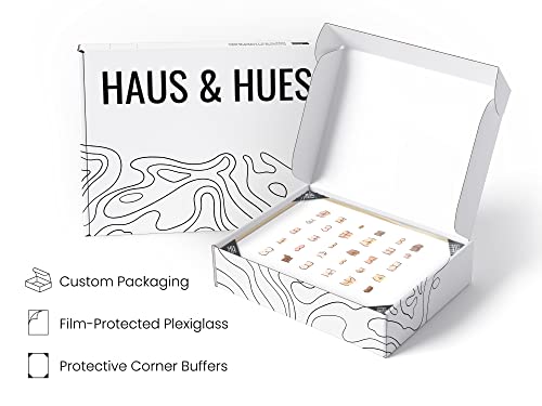 HAUS AND HUES Funny Bathroom Art - Butts Collage Cute Bathroom Decor, Sign, Wall Art (Beige Frame, 24x36) - color: Butts, size: 24"L x 36"W, style: Beige Framed