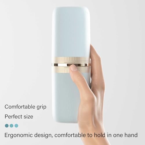 Toothbrush Travel Case Portable Travel Toothbrush Holder, Large Travel Toothbrush Cup for School, Camping, Business Trip, Bathroom, Cruise (White) - color: White