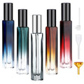 Segbeauty Glass Perfume Bottle Set, 5 Pack of 10ML Portable Perfume Travel Refillable, Empty Atomizer Sprayer for Perfume Cologne Dispenser, Travel Sample Bottles Perfume Making Kit with Refill Tool - color: Mixed, style: Mini Bottle Set