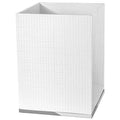 Creative Scents Estella Waste Basket for Bathroom 1.98 Gal / 7.5L - Small White Bathroom Trash Can - Decorative Small Garbage Can - Durable Space Friendly Wastebasket - style: Trash Can