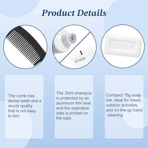 Hygiene Kit, Personal Hygiene Kit Comes with Individually Packaged Items. Travel Toothbrush Kit Suitable for Travel, Hotels, Camping, and Home Use (25-Pack)