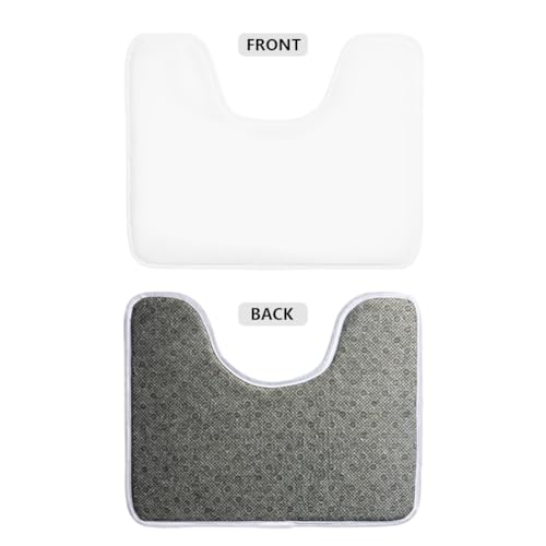 Dog Paw Print Bathroom Rugs Sets 3 Piece Non-Slip 3 Piece Bathroom Rug Set Soft Contour Rug + Toilet Lid Cover + Bath Mat Bathroom Decor Bathroom Rug Sets 3 Piece with Toilet Cover - color: Dog Paw Print