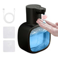 Automatic Liquid Soap Dispenser, 17oz/500ml Touchless Rechargeable with 4-Level Adjustable & IPX5 Waterproof - Level Display for Wall/Tabletop Use in Bathroom, Kitchen, Black