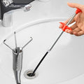 Flexible Claw Grabber Pick up Reacher Tool, Drain Snake Hair Drain Clog Remover Tool Toilet Snakes for Unclogging, Bendable Hose Pickup Reaching Assist for Litter Pick, Home Sink, Toilet (23 Inch)