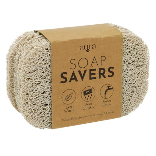 S&T INC. Bar Soap Holder for Kitchen, Bathroom, and Soap Dish, 4 Pack, Cream, 2.9 inches by 4.4 inches - color: Cream, size: 4 Pack