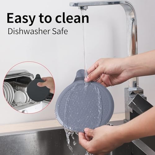 (2 Pack) Silicone Bathtub Stopper, 6" Extra Large Silicone Drain Plug, Universal Shower Drain Tub Stopper for Kitchen Gadgets Bathroom, Blue+White - color: Blue+white