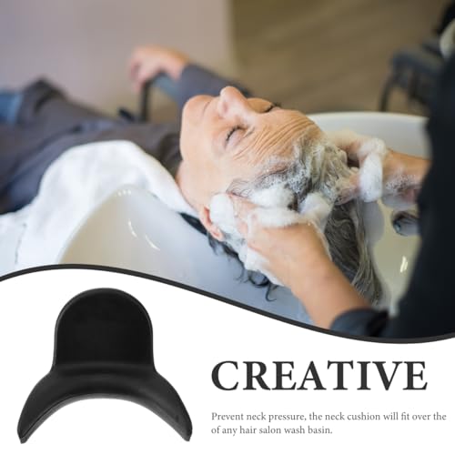 Shampoo Bowl Neck Pillow PVC Neck Support Cushion for Hair Washing Reusable Salon Rest for Comfortable Hair Washing Experience Fits All Salon Wash Basins