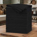 20 Pack Black Microfiber Cleaning Cloth, Lint-Free Car Wash Towels, All-Purpose Absorbent Cleaning Rags for Housekeeping, Dust Cloth for Office, Mechanic, Automotive - color: Black