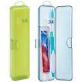 2 Packs Toothbrush Travel Case, Breathable Toothbrush Travel Holders, Compact Portable Toothbrush Holder for Travel, Vacation, Camping, Gym, Business Trips, Office, Cruise - color: Clear