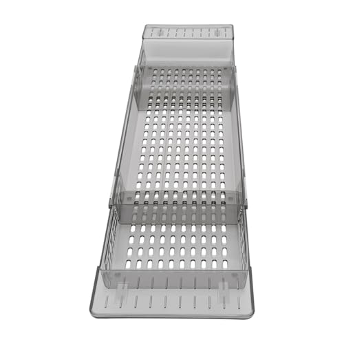 Bathtub Caddy Tray for Luxury Bathroom Bath Tub Table Tray Shelf for Shower Adjustable Expandable Bath Trays Clear Gray