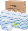 Toilet Bowl Cleaner Wand Refills Compatible with CLOROX, 63 Count Disposable Toilet Brush Refills, Replacement Heads for Toilet Cleaning System - size: 63 Count (Pack of 1)