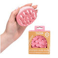 Scalp Massager Hair Shampoo Brush Shower Scalp Scrubber l Hair Scalp Scrubber Head Massager for Stress Relax Hair Growth (Indie Pink) - color: Indie Pink