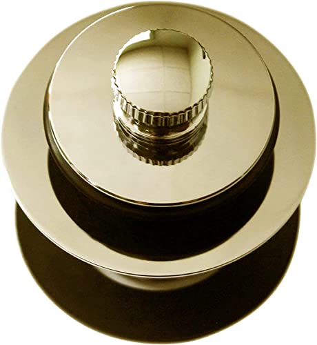 Westbrass D3324-01 1-1/2" NPSM Pull & Drain Bathtub Plug, Coarse Thread, Polished Brass - color: Pvd Polished Brass