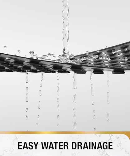 HITSLAM Shower Mat Anti Slip, Square Bath Mat for Tub Non Slip with Suction Cups and Drain Holes, 21x21 Inch Bathroom Shower Stall Floor Mat, Machine Washable, Soft on Feet, Black - color: Black, size: 21" x 21" (Square)