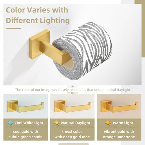Toilet Paper Holder, Angle Simple SUS304 Stainless Steel Bathroom Tissue Holder, Open Arm Toilet Paper Roll Hanger Wall Mount, Brushed Dark Gold - color: Brushed Dark Gold