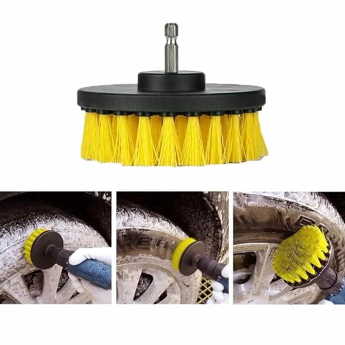 Drill Brush Attachments Set, Power Scrubber Brush Attachment All Purpose Clean for Grout, Tiles, Sinks, Bathtub, Bathroom, Kitchen