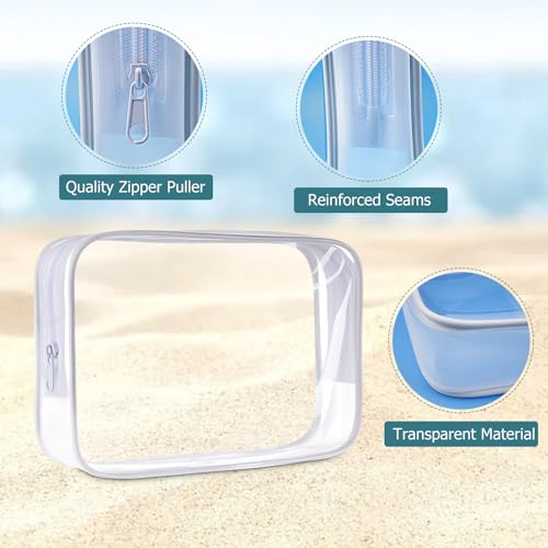Cosywell Travel Shampoo Bottles 4pcs 3.4oz TSA Approved Travel Bottles for Toiletries Travel Size Bottle Leak Proof Empty Lotion Containers with Flip Cap Small Plastic Squeeze Bottle - color: C-3.4oz-Clear-4blank