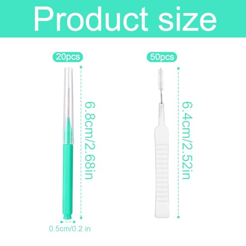 70pcs Shower Head Cleaning Tools, Multifunctional Anti-Clogging Showerhead Cleaner Picks Cleaning Brush Unclogger Accessories for Bathroom Small Holes Faucets Sink Gaps Nozzles
