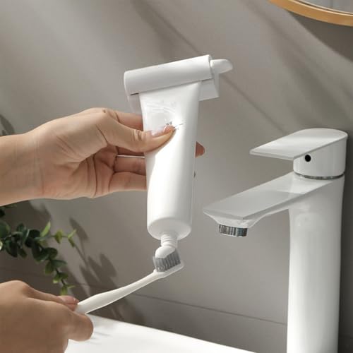 Magnetic Toothpaste Squeezer, Tube Squeezer Bathroom and Kitchen Gadgets for Various Tube-Based Cosmetics and Sauces, Home and Apartment Essentials by So Nice (2)