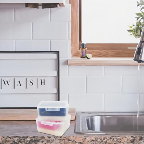 Travel Soap Dish, Soap Box Case with Bar Soap Saver Pad Portable Soap Rest for Bathroom Shower Home Outdoor Gym Fitness Vonpri (Clear) - color: Clear