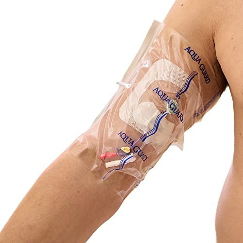 TIDI 50015-PKG AquaGuard Sheet – 9” x 9” – (Area of Coverage: 7” x 7.5”) – Shower Protection Sheet – Self-Adhesive Moisture Barrier – Wound Cover for Showering – 7 Sheets – Home Medical Supplies - size: 9" x 9", style: Package of 7 Sheets