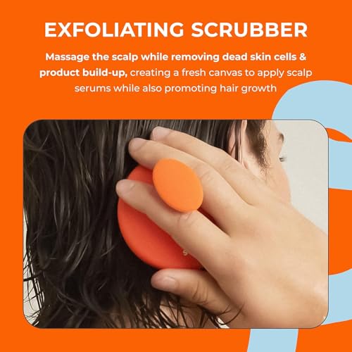 Straand Exfoliating Scalp Brush - Scalp Massager that Helps Increase Hair Growth and Stimulates Hair Follicles - Silicone Brush & Scrubber for Product Build-Up - Vegan and Cruelty-Free