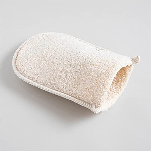 Loofah Body Scrubber - Natural Egyptian Exfoliating Mitt for Shower & Bath | Dual-Sided Organic Luffa Sponge Glove | Large Size Deep Body Cleansing for Women & Men (1 Count) - size: 1 Count (Pack of 1)