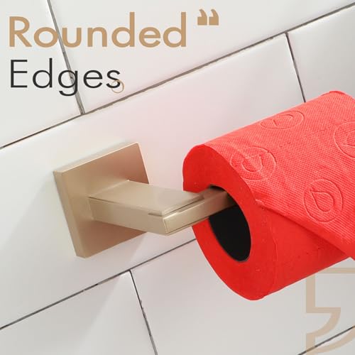 KOKOSIRI Toilet Paper Holders Champagne Bronze Bathroom Tissue Roll Holder for Mega Rolls Organization and Storage, Stainless Steel Wall Mount B2006CPG - color: Champagne Bronze